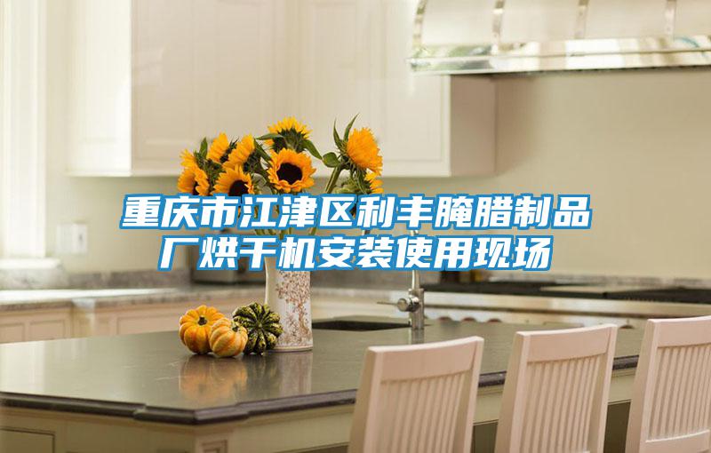 重慶市江津區利豐腌臘制品廠(chǎng)烘干機安裝使用現場(chǎng)