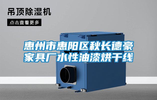 惠州市惠陽(yáng)區秋長(cháng)德豪家具廠(chǎng)水性油漆烘干線(xiàn)