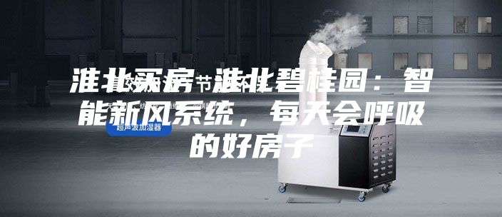 淮北買(mǎi)房│淮北碧桂園：智能新風(fēng)系統，每天會(huì )呼吸的好房子