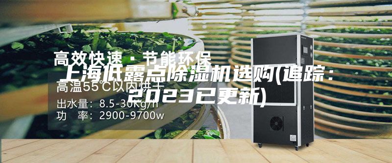 上海低露點(diǎn)除濕機選購(追蹤：2023已更新)