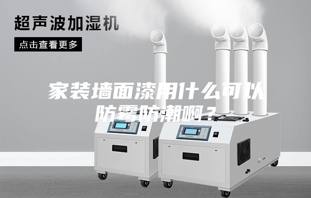 家裝墻面漆用什么可以防霉防潮??？