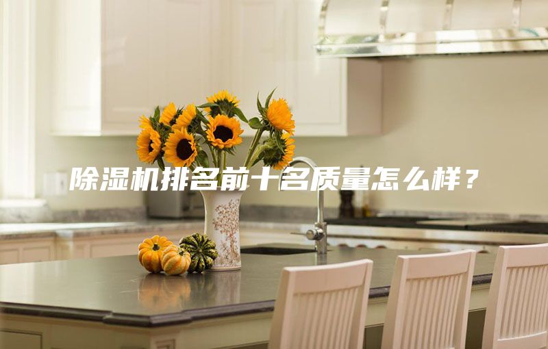 除濕機排名前十名質量怎么樣？