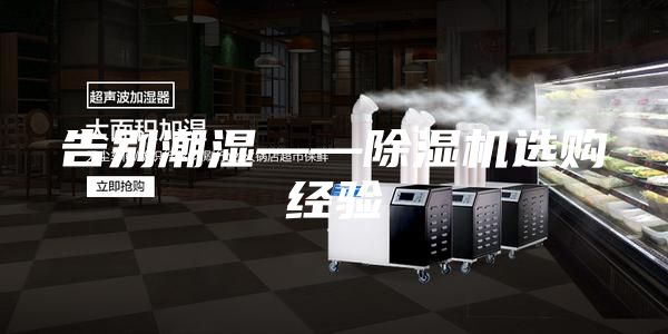 告別潮濕——除濕機選購經(jīng)驗