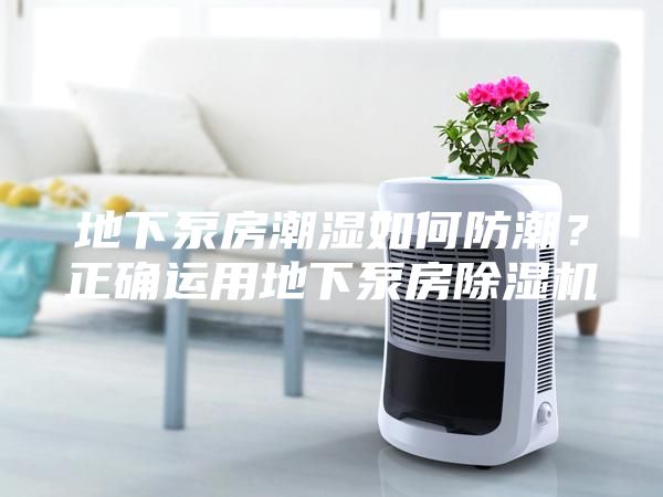 地下泵房潮濕如何防潮?正確運用地下泵房除濕機