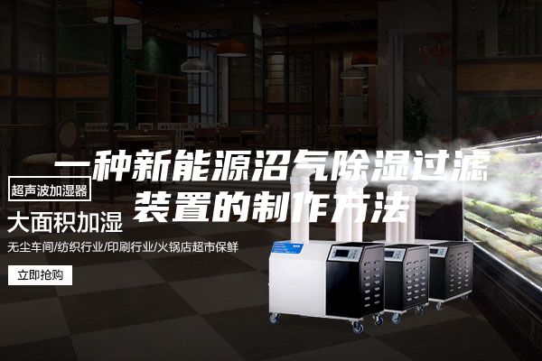 一種新能源沼氣除濕過(guò)濾裝置的制作方法