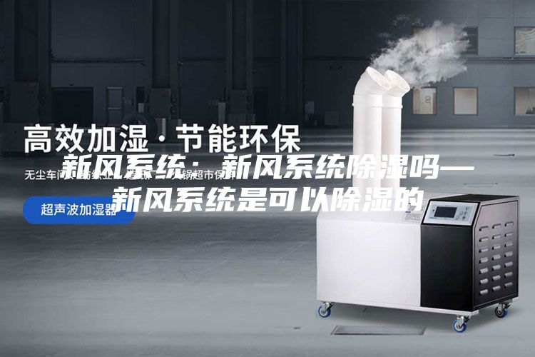 新風系統：新風系統除濕嗎—新風系統是可以除濕的