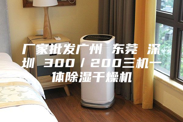 廠(chǎng)家批發(fā)廣州 東莞 深圳 300／200三機一體除濕干燥機