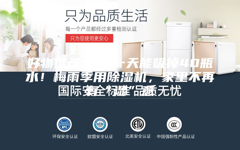 好物推薦 ｜ 一天能吸掉40瓶水！梅雨季用除濕機，家里不再有“濕”意
