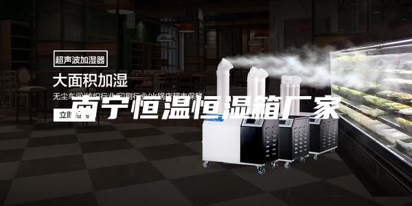 南寧恒溫恒濕箱廠(chǎng)家