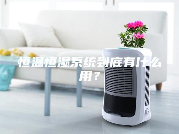 恒溫恒濕系統到底有什么用？