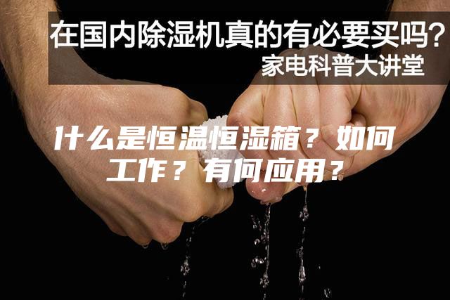 什么是恒溫恒濕箱？如何工作？有何應用？