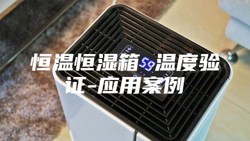 恒溫恒濕箱 溫度驗證-應(yīng)用案例