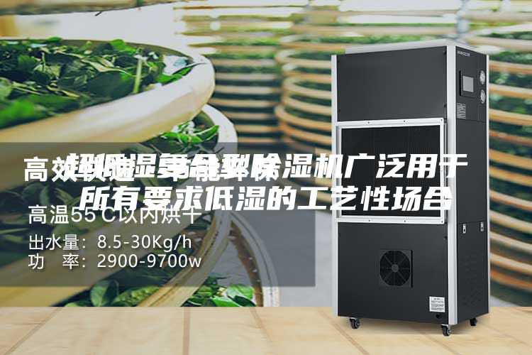 超低濕復合型除濕機廣泛用于所有要求低濕的工藝性場(chǎng)合