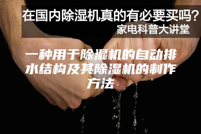 一種用于除濕機的自動(dòng)排水結構及其除濕機的制作方法