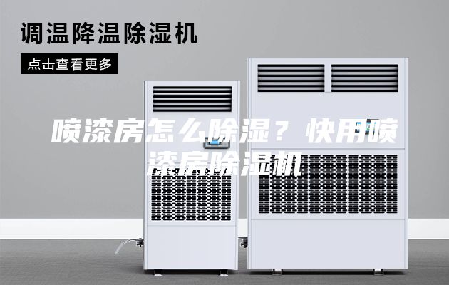 噴漆房怎么除濕？快用噴漆房除濕機