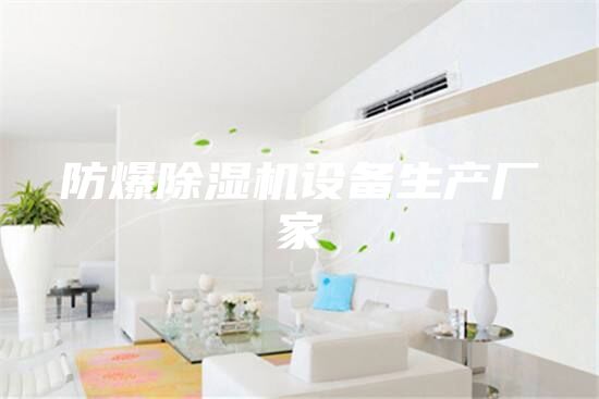 防爆除濕機設備生產(chǎn)廠(chǎng)家