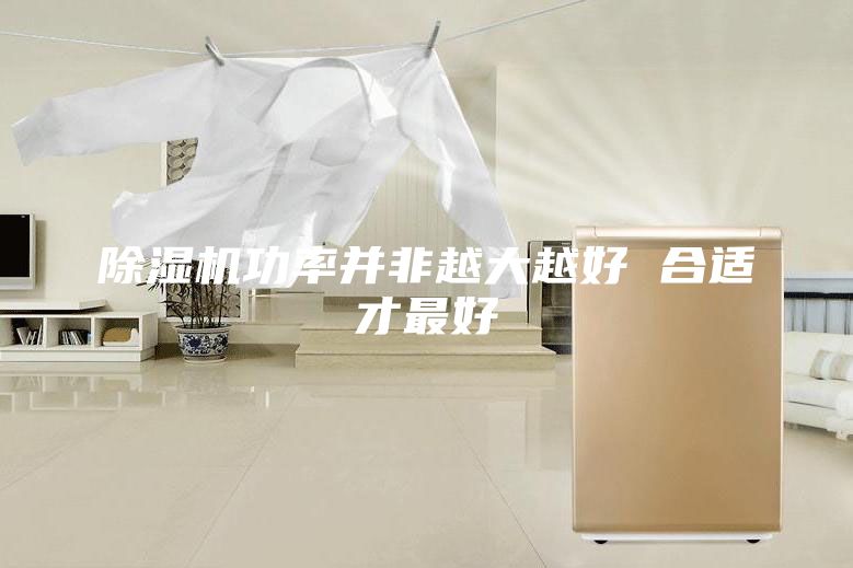 除濕機功率并非越大越好 合適才最好