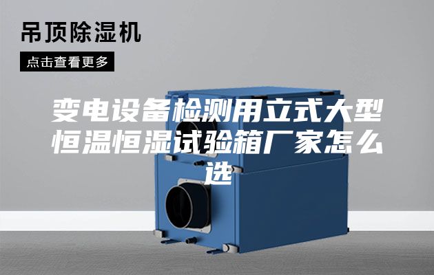 變電設備檢測用立式大型恒溫恒濕試驗箱廠(chǎng)家怎么選